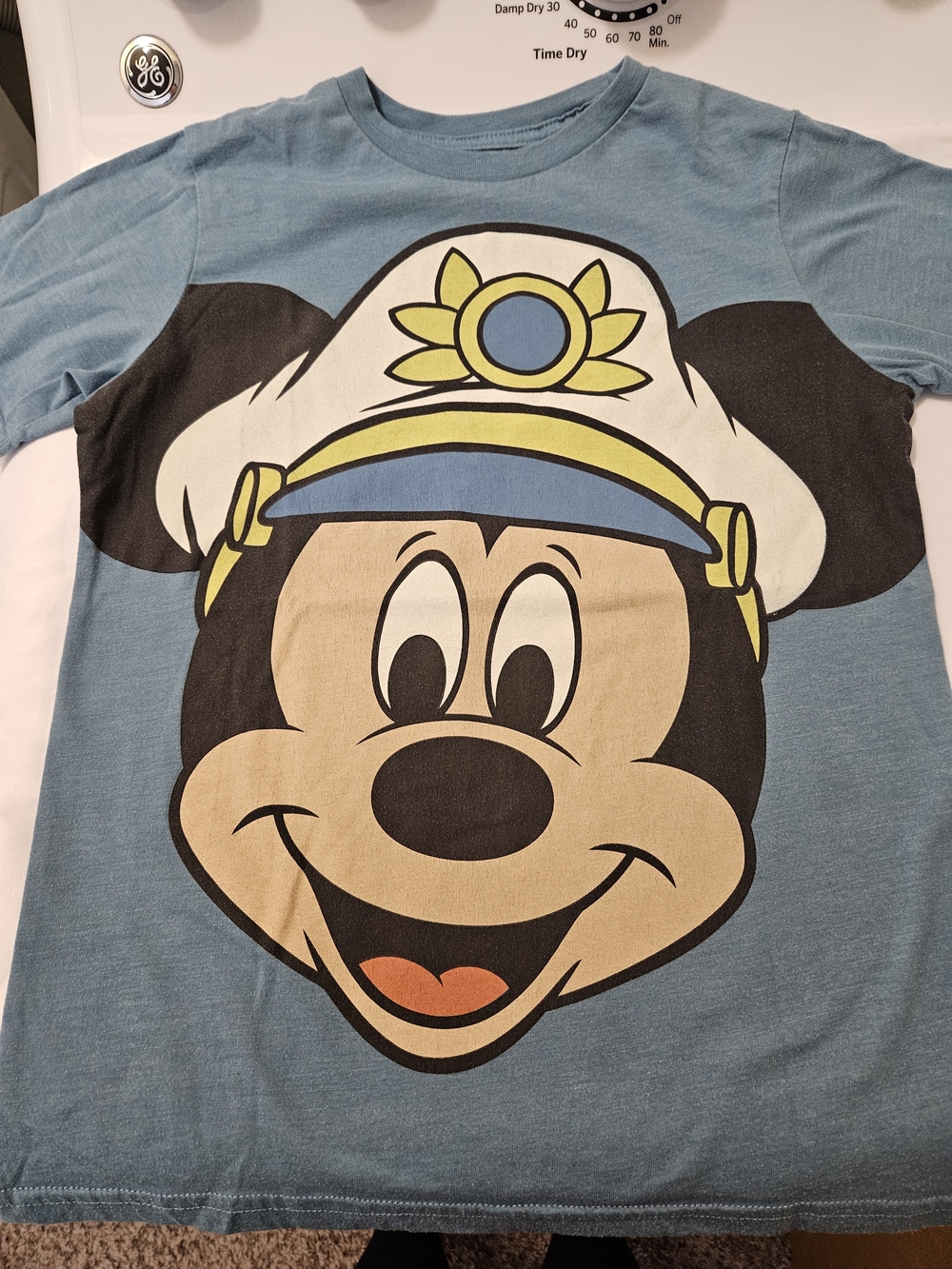 Disney Blue Mickey Captain Graphic Tee